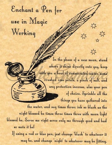 Witchcraft pen illustration